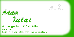 adam kulai business card
